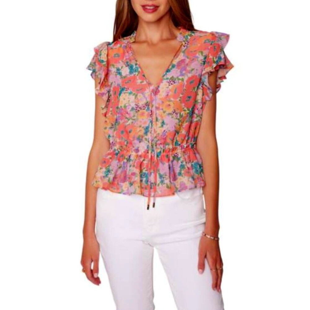 Floral Bliss Ruffle Blouse | Lost + Wander SMALL NWT
